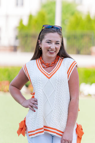 Halftime Honey Bow Sweater - barndoorboutiquetn