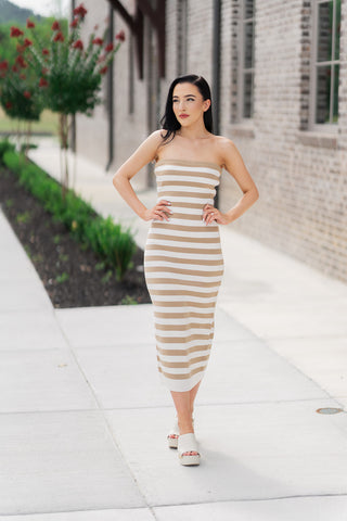 Sofia Knit Midi Dress - barndoorboutiquetn