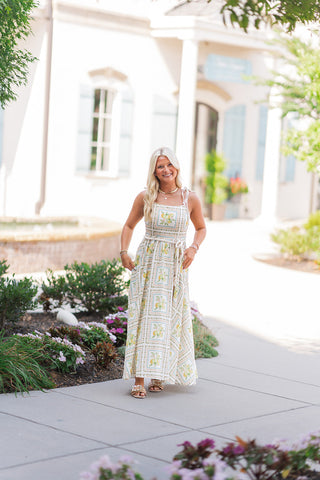 Sweet Citrus Midi Dress - barndoorboutiquetn