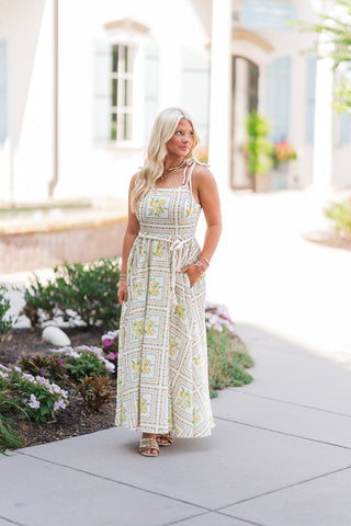 Sweet Citrus Midi Dress - barndoorboutiquetn