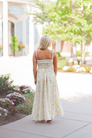 Sweet Citrus Midi Dress - barndoorboutiquetn