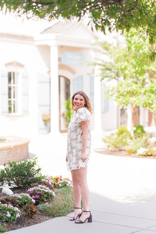 Garden Mosaic Mini Dress - barndoorboutiquetn