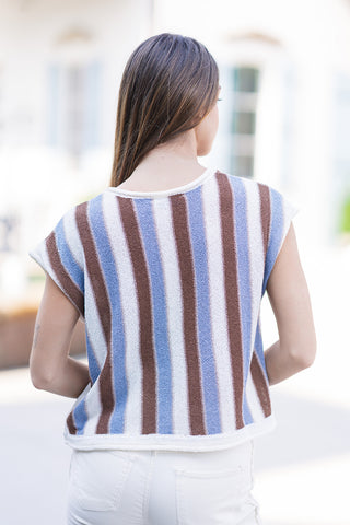 Café Chic Striped Knit - barndoorboutiquetn