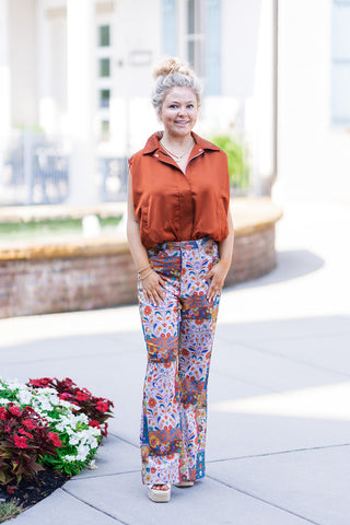 Peace, Love & Patchwork Pants - barndoorboutiquetn
