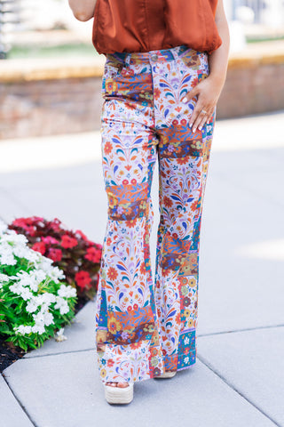 Peace, Love & Patchwork Pants - barndoorboutiquetn