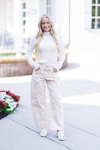 The Pearl Ribbed Sweater - barndoorboutiquetn