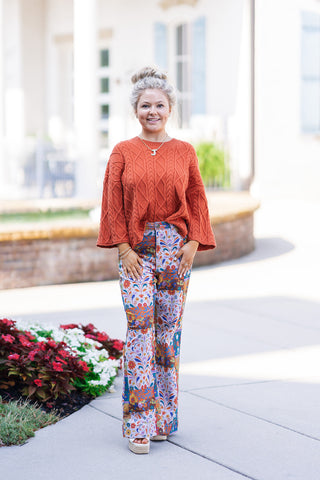 Terracotta Dreams Sweater - barndoorboutiquetn