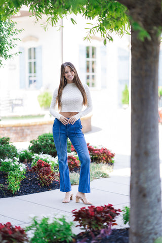 Scalloped Sweetheart Knit - barndoorboutiquetn