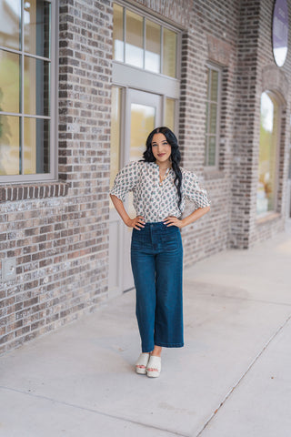 Flower Patch Blouse - barndoorboutiquetn