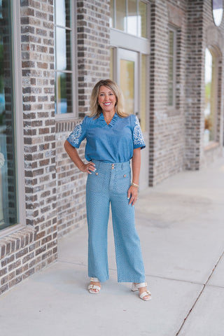 Tide Changes Blouse - barndoorboutiquetn