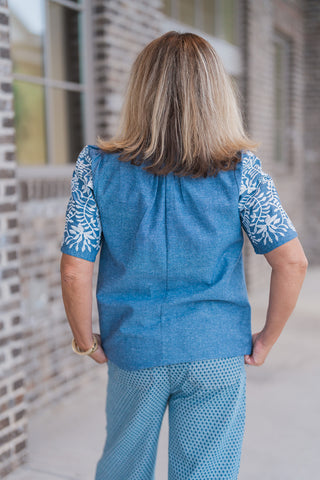 Tide Changes Blouse - barndoorboutiquetn