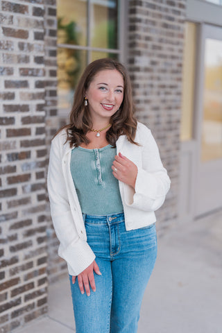 Silver Dawn Sweater Cardi - barndoorboutiquetn