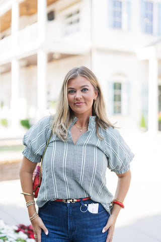 Picnic Perfect Gingham Blouse - barndoorboutiquetn