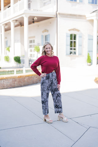 In Love Twist Sweater - barndoorboutiquetn