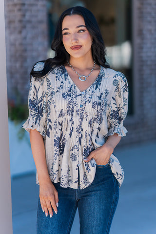 London Fog Floral Blouse