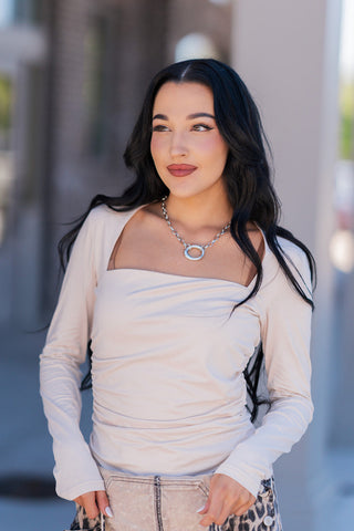 Golden Hour Ruched Top