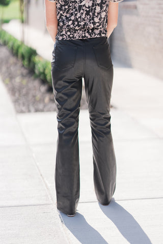 Judy Blue Jet Faux Leather Pants - barndoorboutiquetn