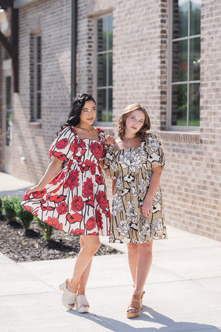 Sunflower Fields Mini Dress - barndoorboutiquetn