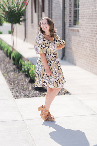 Sunflower Fields Mini Dress - barndoorboutiquetn