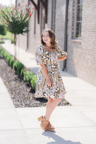 Sunflower Fields Mini Dress - barndoorboutiquetn