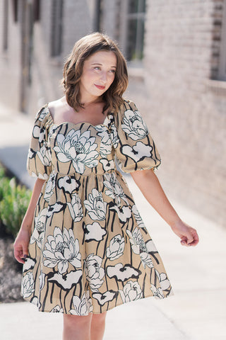 Sunflower Fields Mini Dress - barndoorboutiquetn