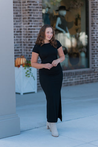 Z Supply Aurelia Black Midi Dress - barndoorboutiquetn