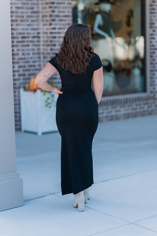 Z Supply Aurelia Black Midi Dress - barndoorboutiquetn