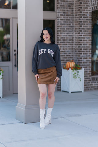 Z Supply Hey Boo Sweatshirt - barndoorboutiquetn