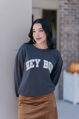 Z Supply Hey Boo Sweatshirt - barndoorboutiquetn
