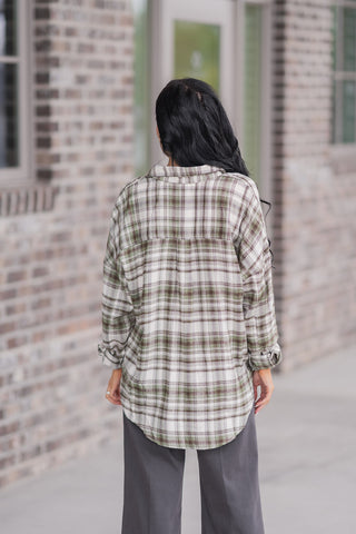 Bourbon Bonfire Plaid Button Down - barndoorboutiquetn