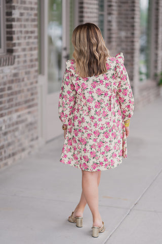 Buttercup Floral Mini Dress - barndoorboutiquetn