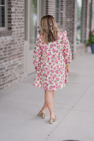 Buttercup Floral Mini Dress - barndoorboutiquetn