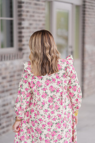 Buttercup Floral Mini Dress - barndoorboutiquetn