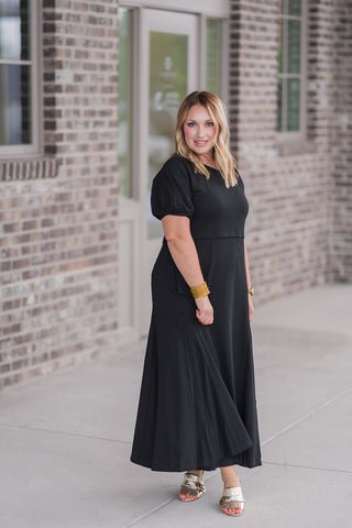 Obsidian Midi Dress - barndoorboutiquetn