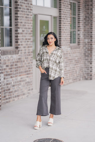 Bourbon Bonfire Plaid Button Down - barndoorboutiquetn