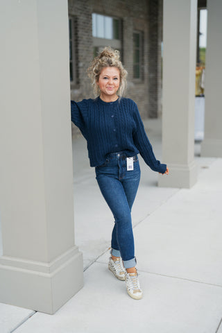 Classic in Cable Sweater - barndoorboutiquetn