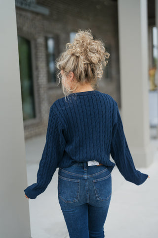 Classic in Cable Sweater - barndoorboutiquetn
