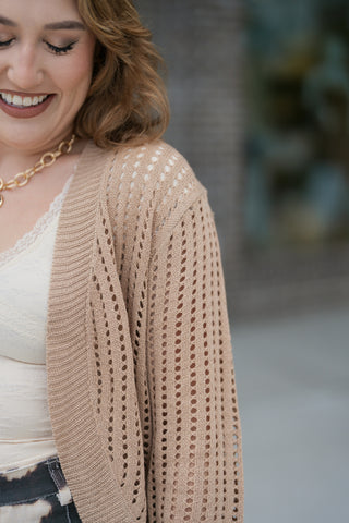 Honey Wheat Cardigan - barndoorboutiquetn