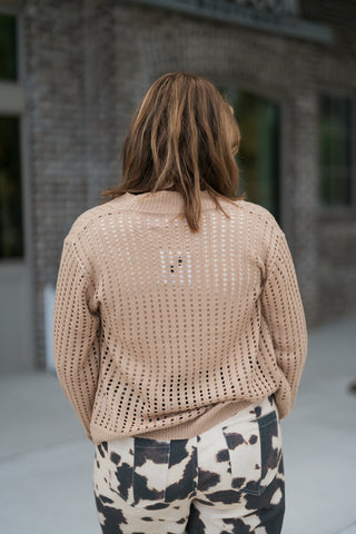 Honey Wheat Cardigan - barndoorboutiquetn