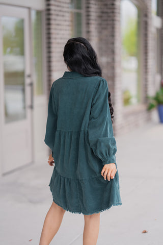 Hunter Corduroy Mini Dress - barndoorboutiquetn