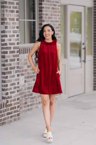 Cranberry Kisses Mini Dress - barndoorboutiquetn