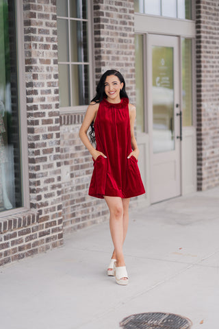 Cranberry Kisses Mini Dress - barndoorboutiquetn