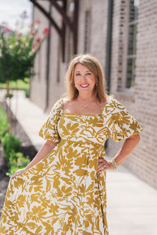 Wildflower Midi Dress - barndoorboutiquetn