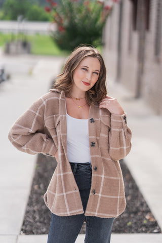 Plaid Tucker Jacket - barndoorboutiquetn