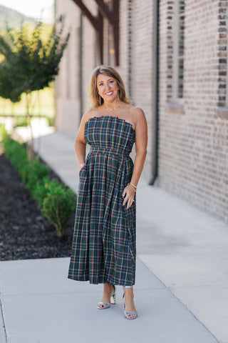 Midnight Bloom Midi Dress - barndoorboutiquetn