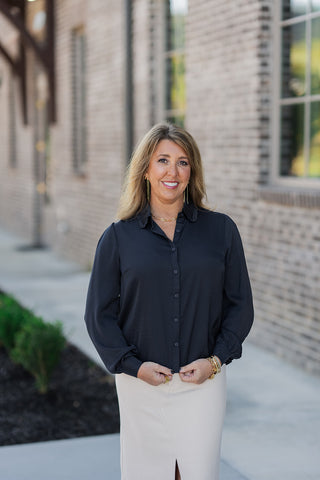 Night Sky Satin Blouse - barndoorboutiquetn