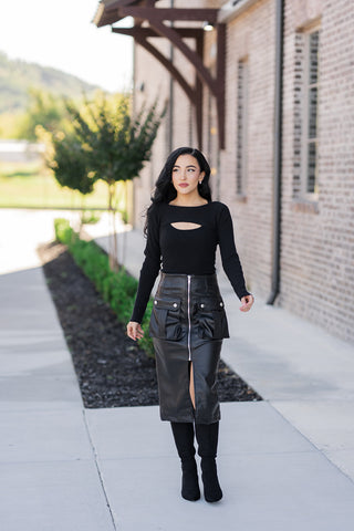 Dominique Midi Skirt - barndoorboutiquetn