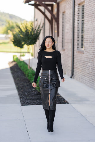 Dominique Midi Skirt - barndoorboutiquetn