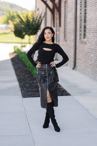 Dominique Midi Skirt - barndoorboutiquetn