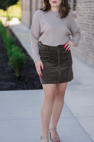 Gatlinburg Corduroy Skirt - barndoorboutiquetn